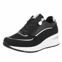 Damen Keilabsatz-Sneakers - black