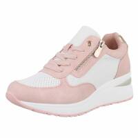 Damen Keilabsatz-Sneakers - pink