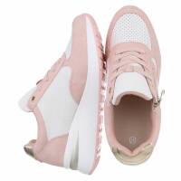 Damen Keilabsatz-Sneakers - pink