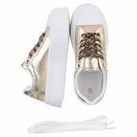 Damen Low-Sneakers - gold