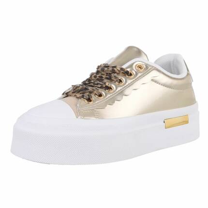Damen Low-Sneakers - gold Gr. 37