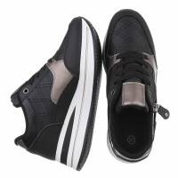 Damen Keilabsatz-Sneakers - black