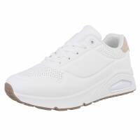 Damen Low-Sneakers - whitebeige