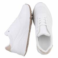 Damen Low-Sneakers - whitebeige