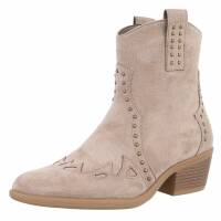 Damen Western- & Bikerboots - khakisuede