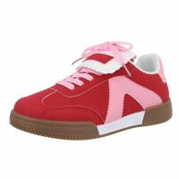 Damen Low-Sneakers - rosered