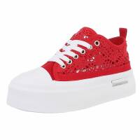 Damen Low-Sneakers - red