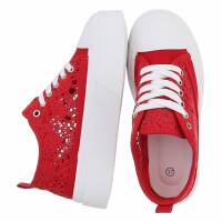 Damen Low-Sneakers - red