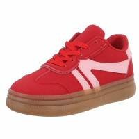 Damen Low-Sneakers - red