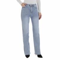 Damen High Waist Jeans von Laulia - L.blue