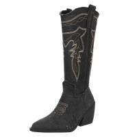 Damen Western- & Bikerboots - black