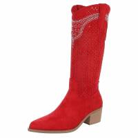 Damen Western- & Bikerboots - redsuede