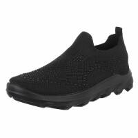 Damen Low-Sneakers - allblack