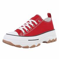 Damen Low-Sneakers - red