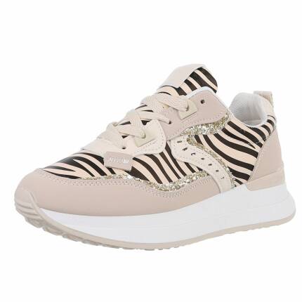 Damen Low-Sneakers - zebra Gr. 38